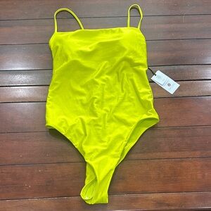 Shade & Shore Vibrant Yellow One Piece Swimsuit